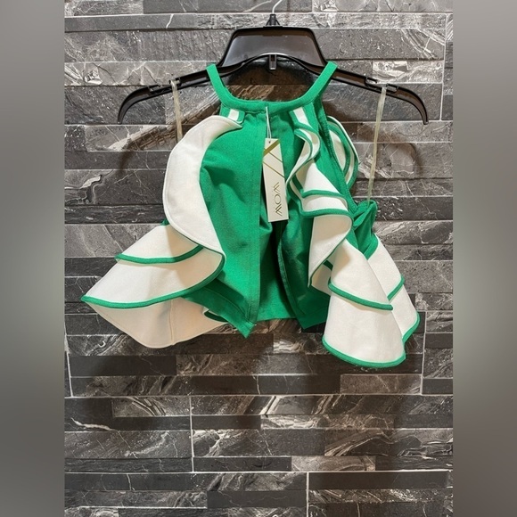 WOW Couture Ruffle Crop Top - Picture 2 of 6